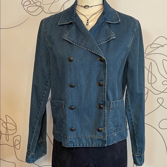 Ralph Lauren Jackets & Blazers - Ralph Lauren Double-Breasted Denim Jacket size L